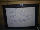 The Clash-Hand Signed sigs from 70s Framed-punk-pistols