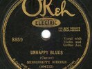 78 - Mississippi Sheiks - Unhappy Blues Okeh 8859 V+