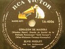 ELVIS PRESLEY 78 rpm WOODEN HEART - RCA 1A4006