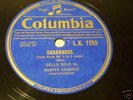 CASSADO cello solo BACH suite No.3  Columbia UK 78 RPM