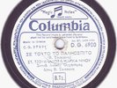 Greek COLUMBIA 78 rpm Rebetiko TSITSANIS & NINOU ?