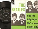 THE BEATLES - I FEEL FINE EP - DANISH 45+PS 64 GEOS 225