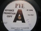 DAVID BOWIE CAN'T HELP THINKING ME PYE PROMO 7N17020