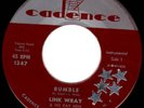 LINK WRAY rockabilly 45 CADENCE “Rumble” nice   HEAR