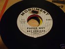 Roy Orbison Paper Boy Monument Stripe 409 Rare