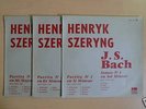 HENRYK SZERYNG Bach Sonatas 3 LP's Set XOC 125-127