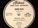 Preston Love    Jump Blues   Federal   Promo 78
