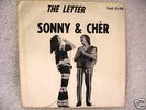 SONNY & CHER Picture Sleeve & 45 The Letter Vault Rock