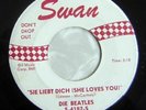 SWAN 45 Beatles German Sie liebt dich SHE LOVES YOU