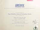 PIERRE FOURNIER Cello BACH 5+6   Germany ARCHIV Stereo