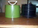Vintage Retro case holder with 66 records 45 Elvis