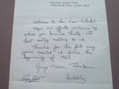 *BEATLES OFFICIAL  UK FAN CLUB WELCOME LETTER..SUPERB*