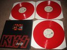 KISS 3 LP RED VINYL BOXSET LIVE RARE 1983 FACE LIFT