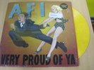 AFI Very Proud Of Ya LP Yellow Vinyl Tiger Army Rancid