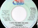 rare Modern Soul 45 TOM BROCK i love you more and more