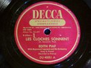EDITH PIAF - CHANSONS DES CAFES DE PARIS - DECCA (3) 78