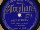 BLIND BOY FULLER VOCALION 05324 BLUES 78 RPM E+
