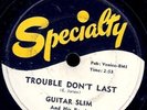 78 RPM JAZZ BLUES R&B R&R GUITAR SLIM SPEC 527 / EE-