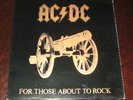 AC/DC rare Spanish LP FOR THOSE ABOUT TO ROCK Atlantic