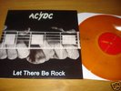 AC/DC Let there be rock LP Aussie cover orange vinyl