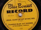 KILLER BLACK GOSPEL 78 FAMOUS BLUE JAY SINGERS texas