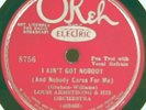 71) 78 RPM LOUIS ARMSTRONG and His ORCHESTRA OKEH 8756