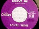 HEAR IT Doo-Wop 45 rpm The Royal Teens from 1959