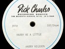 HARRY NILSSON Marry Me a Little RARE Acetate Sondheim