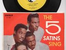5 SATINS SING TOP RARE 1958 DOO WOP ITALY MONO EP + PS