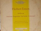 ELECTRONIC MUSIC -HELBERT EIMERT-EINFUHRUNG - DG 10