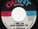 Northern Soul 45 JO ARMSTEAD I Feel An Urge Coming On