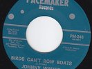 JOHNNY WINTER Birds Can't Row Boats RARE garage rock 45