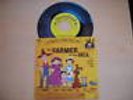 Vintage Disneyland Record FARMER in the DELL 45rpm 1962
