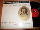 LSC-1992 HEIFETZ MUNCH Beethoven Violin Concerto stereo