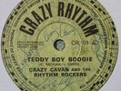 CRAZY  CAVAN  TEDDY BOY  BOOGIE  SIGNED LABEL