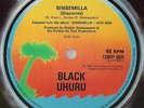 BLACK UHURU “SINSEMILLA” 1980 ROOTS REGGAE SHAKA 12” ??