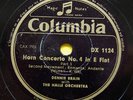 2x78rpm DENNIS BRAIN MOZART HORN CONCERTO 4 HALLE ORCH.