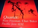 RUSS FREEMAN/CHET BAKER : QUARTET LP PJ 1232 JAPAN