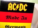 AC/DC Made In Germany CLEAR VINYL RARE LP 1991 Back 33