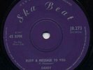 RUDY A MESSAGE TO YOU  Dandy  EX- Cond  SKA BEAT Listen