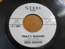 Roscoe Robinson That's Enough Gerri Demo Northern Soul
