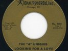 4 Uniques-Looking For A Love-NM Adam Doo Wop 45