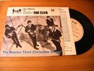 BEATLES 3RD XMAS OFFICIAL FAN CLUB FLEXI - super