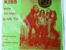 KISS HIGH VOLTAGE LIVE '74 RARE GREEN & WHITE VINYL LP