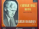 BACKHAUS CARNEGIE HALL LONDON 2 LP LL 1108/9 UK PRESS