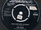 MOD/BEAT-THE WHO-THE KIDS ARE ALRIGHT-UK BRUNSWICK