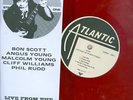 AC / DC-HARD TO FIND RED VINYL PROMO LP(LIVE STUDIO '77