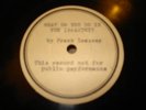 TEST PRESS FRANK LOESSER What Do You Do In The Infantry