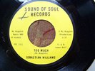 SEBASTIAN WILLIAMS Too Much 45 RARE NORTHERN SOUL SOS