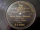 PABLO DE SARASATE G&T 37929 VIOLIN 78rpm CAPRICE BASQUE